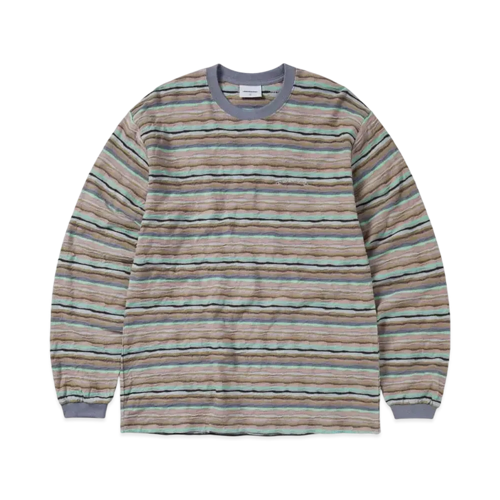 thisisneverthat Wave Jacquard L/S Tee "Pale Peach"