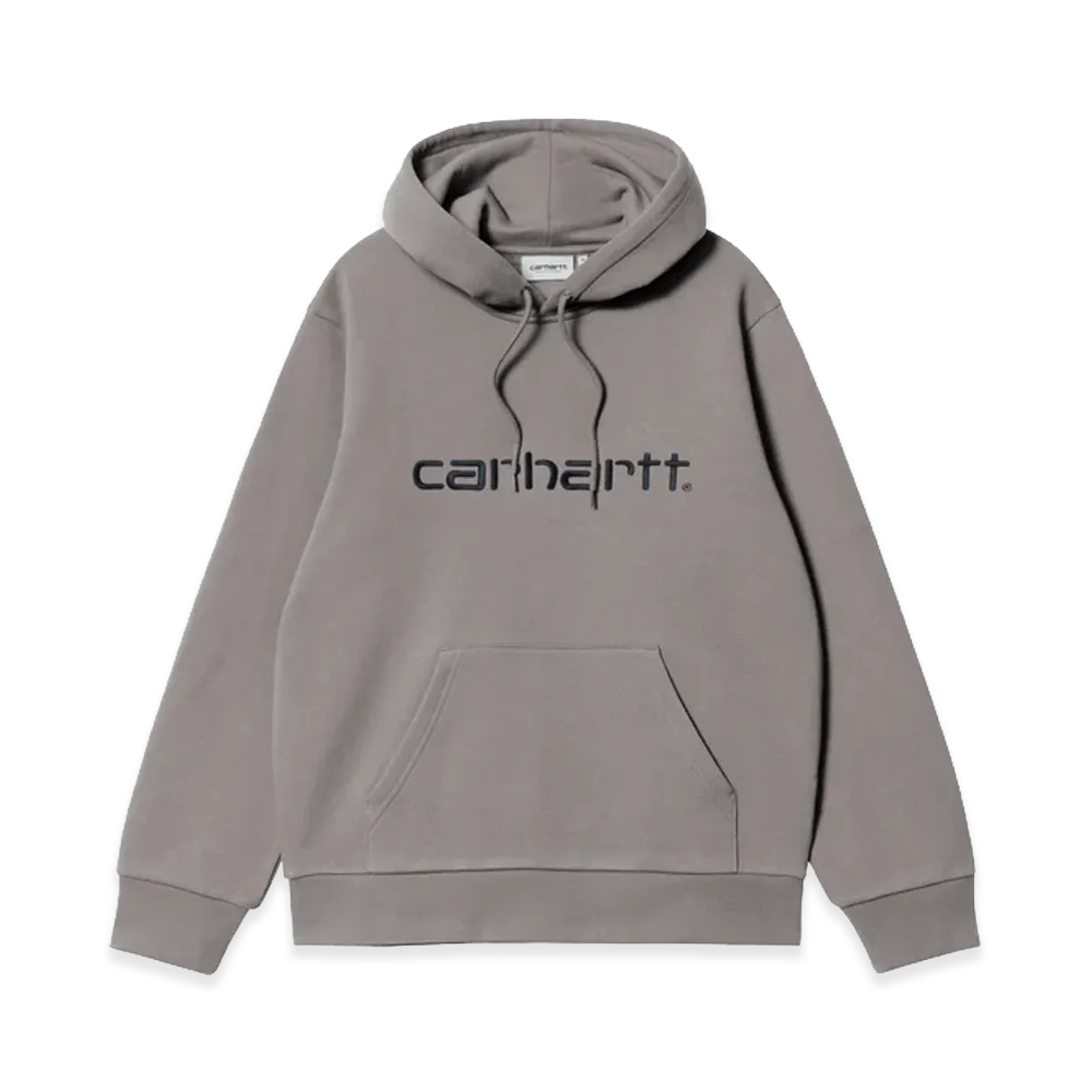 Carhartt WIP Hooded Carhartt Sweat "Shady Grey/Dark Navy"