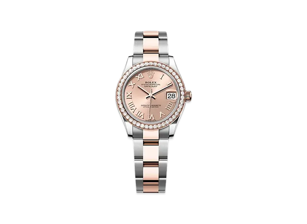 ROLEX Datejust 31mm Oystersteel & Everose Gold Diamond 278381RBR "Rose-colour"