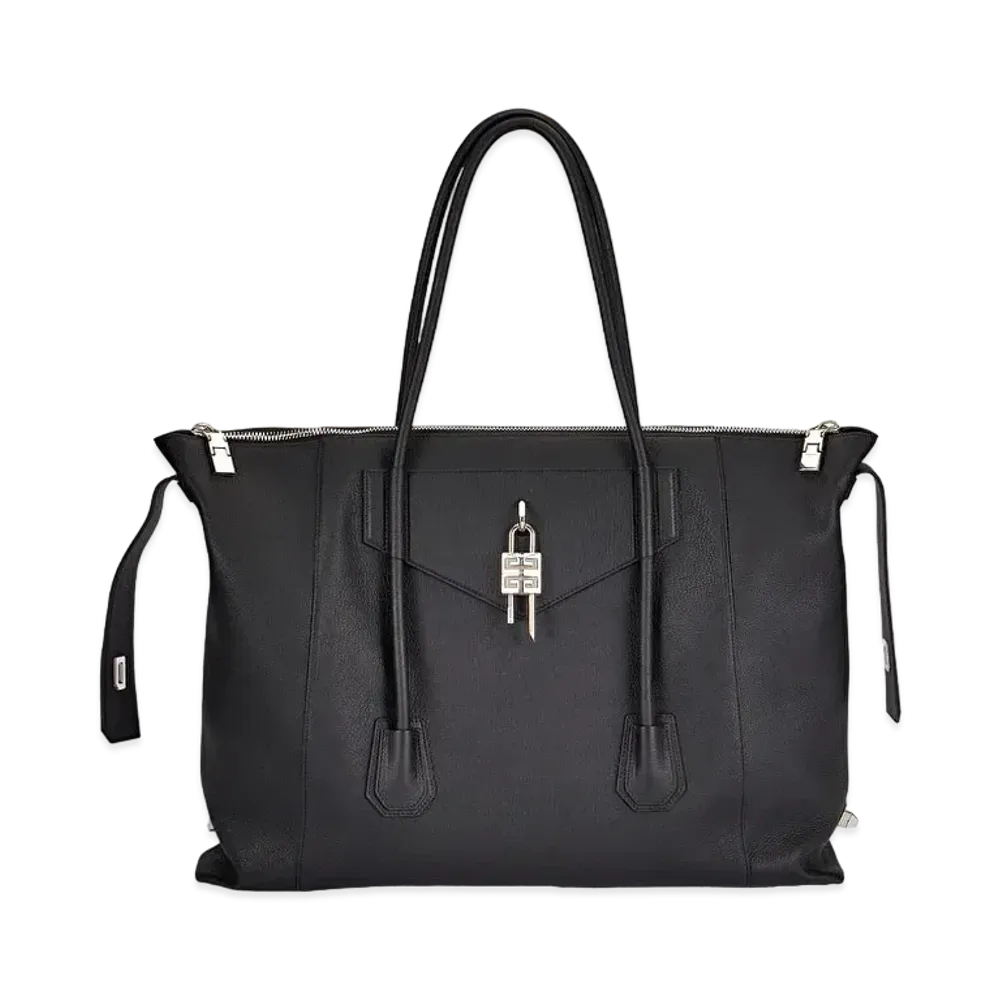 GIVENCHY Large Antigona Lock Soft in Grained Leather "Black"