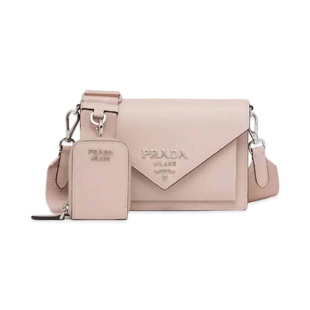 PRADA Saffiano Leather Mini Envelope Bag "Water Lily"