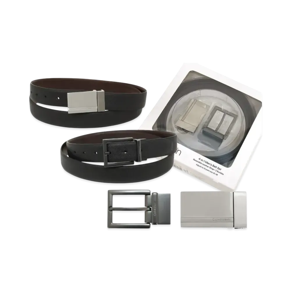 Calvin Klein Belt Reversible With Box "Black/Brown"