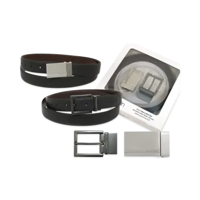 Calvin Klein Belt Reversible With Box "Black/Brown"