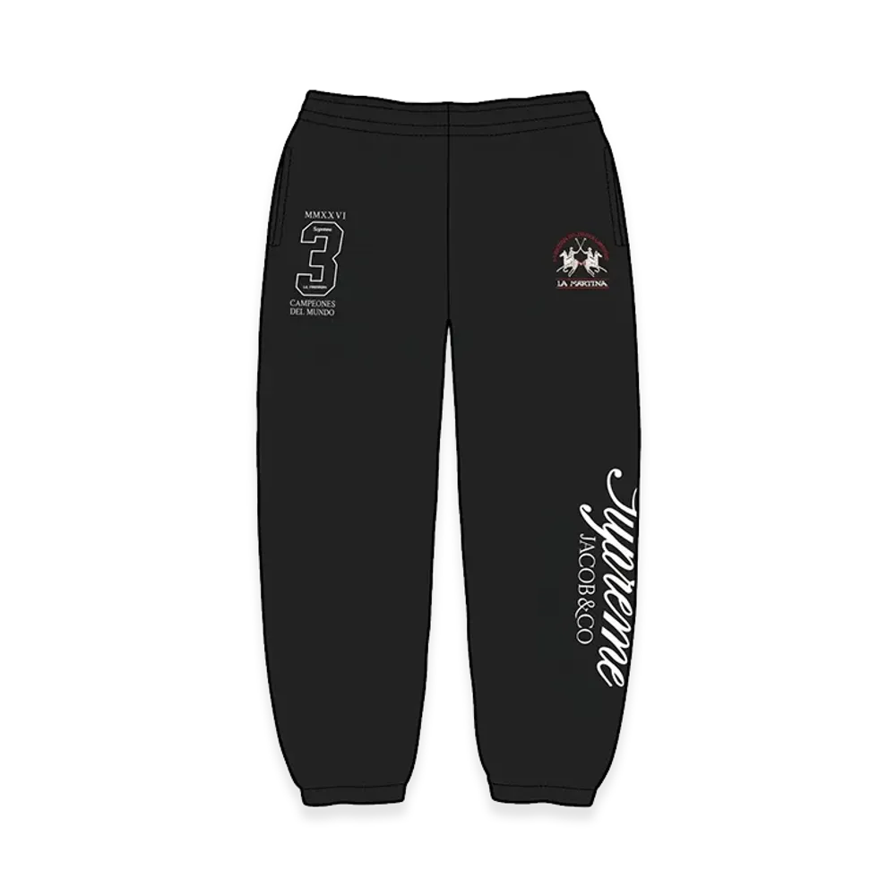 Supreme x La Martina Sweatpant "Black"
