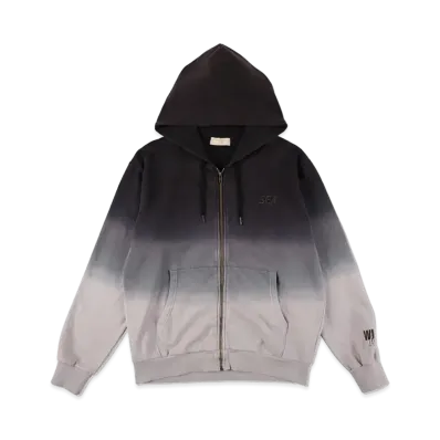 WIND AND SEA Step_Dye Zip-Up Sweat Shirt "Black"