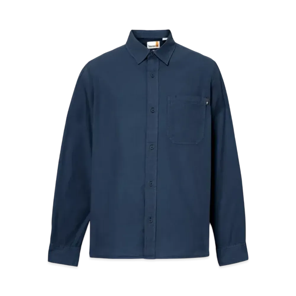 Timberland Men's Garment Die Poplin Shirt "Navy"