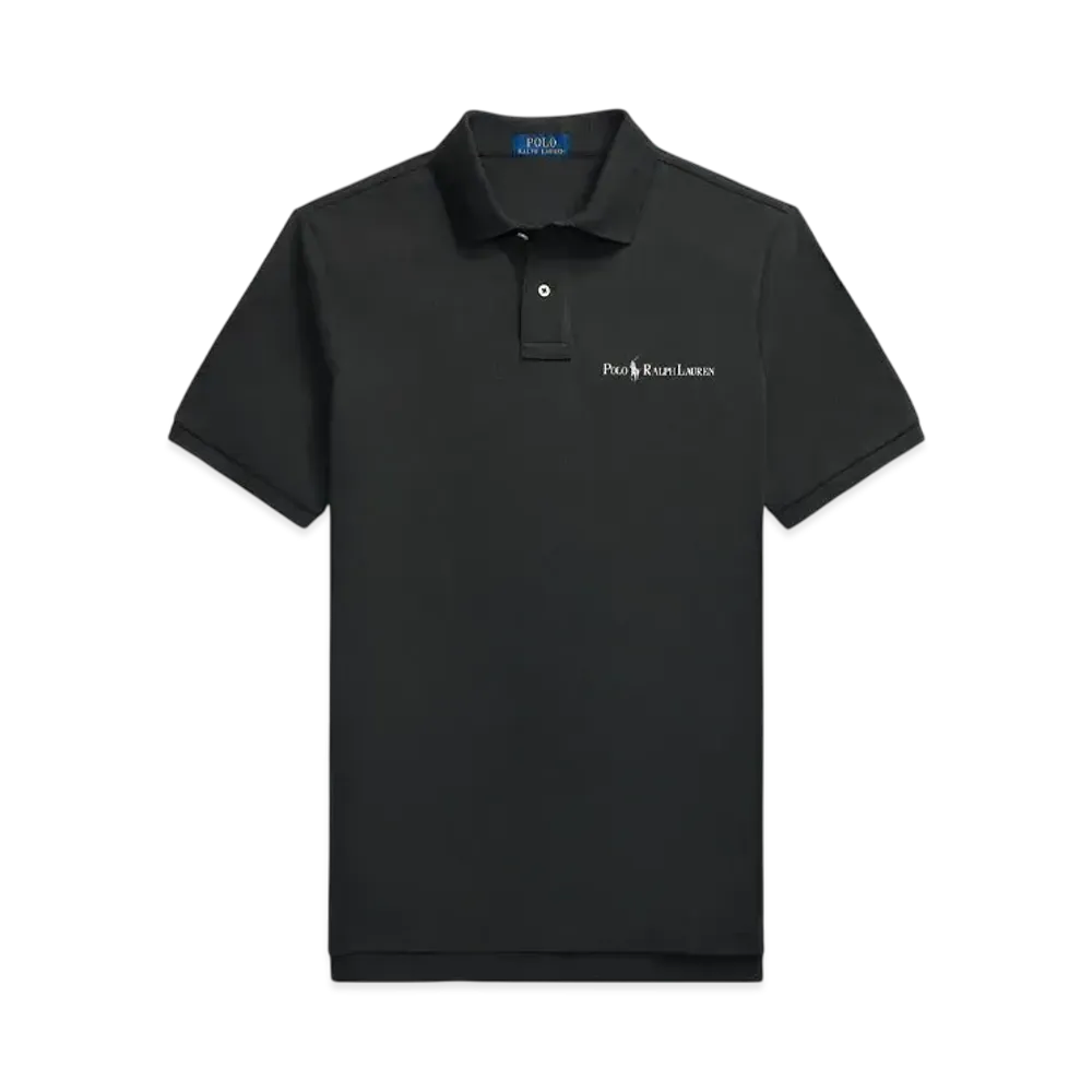 Polo Ralph Lauren Classic Fit Logo Mesh Polo Shirt "Black"