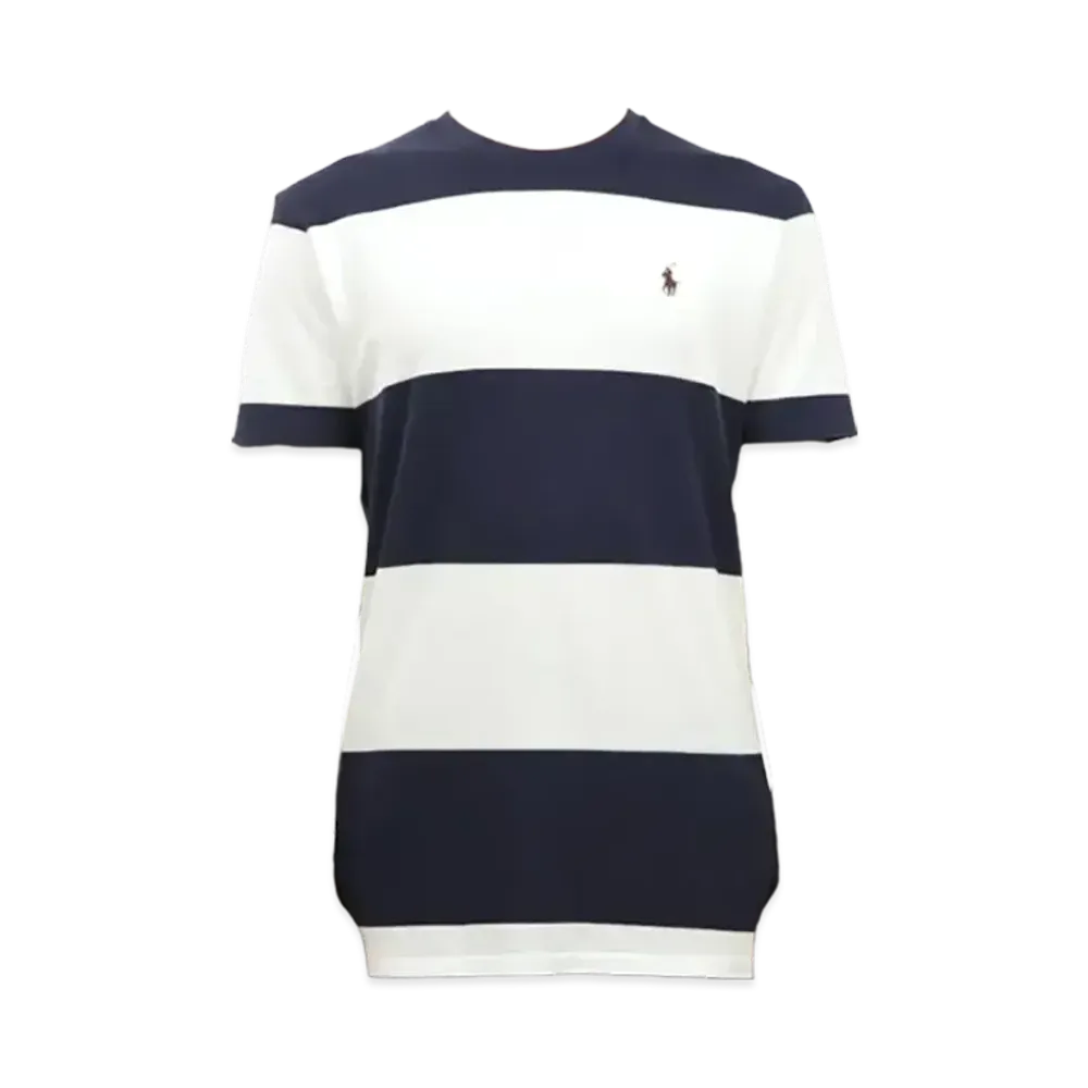 Polo Ralph Lauren Deer Child Stripe Tee "Navy/White"