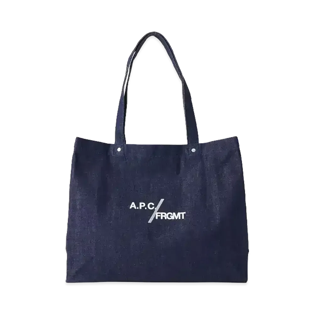 A.P.C. x Fragment Design Je Sors Ce Soir Shopping Bag "Indigo"