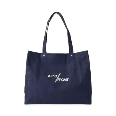 A.P.C. x Fragment Design Je Sors Ce Soir Shopping Bag "Indigo"