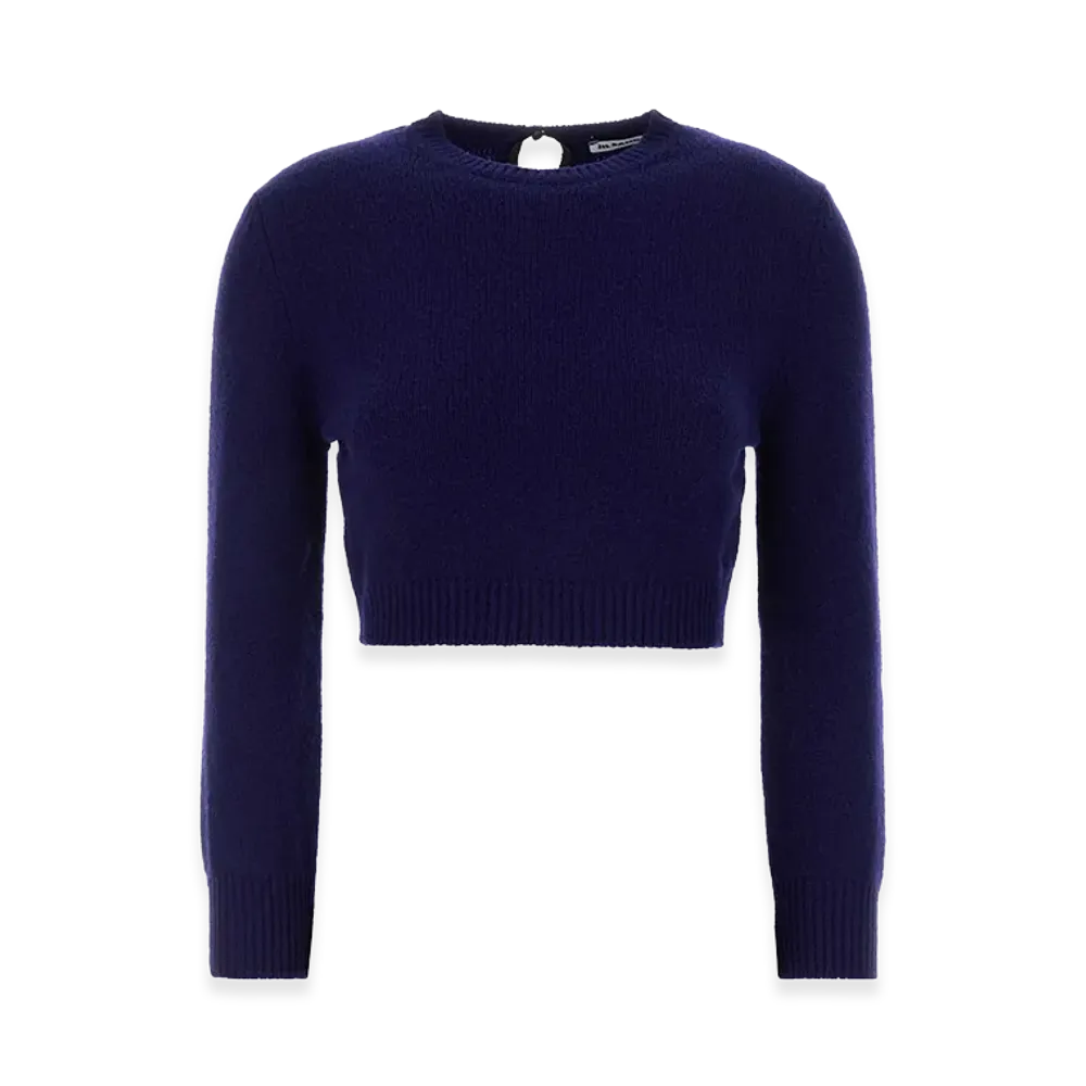Jil Sander Women's Wool Blend Sweater "Blue"