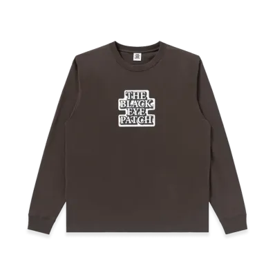 BlackEyePatch OG Label L/S Tee "Brown"
