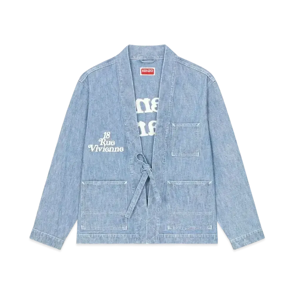 KENZO x VERDY Embroidery Kimono "Blue Denim"