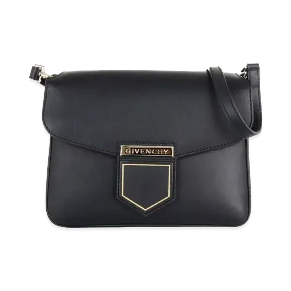 GIVENCHY Nobile Leather Shoulder Bag "Black"