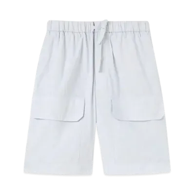 Jil Sander Shorts Relaxed-Fit Striped Cotton With Large Patch Pockets "Mariniere"