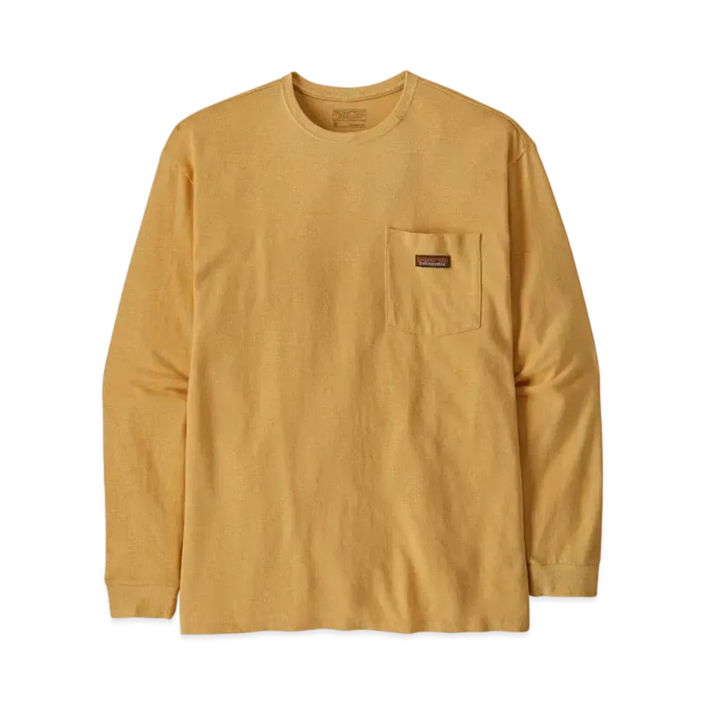 Patagonia Men's Longsleep Work Pocket Tee "Tan"