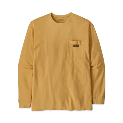 Patagonia Men's Longsleep Work Pocket Tee "Tan"