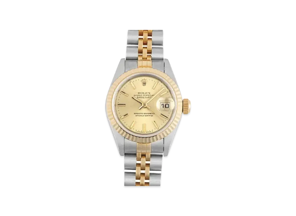 ROLEX Lady-Datejust "Champagne/Stainless Steel/Yellow Gold"