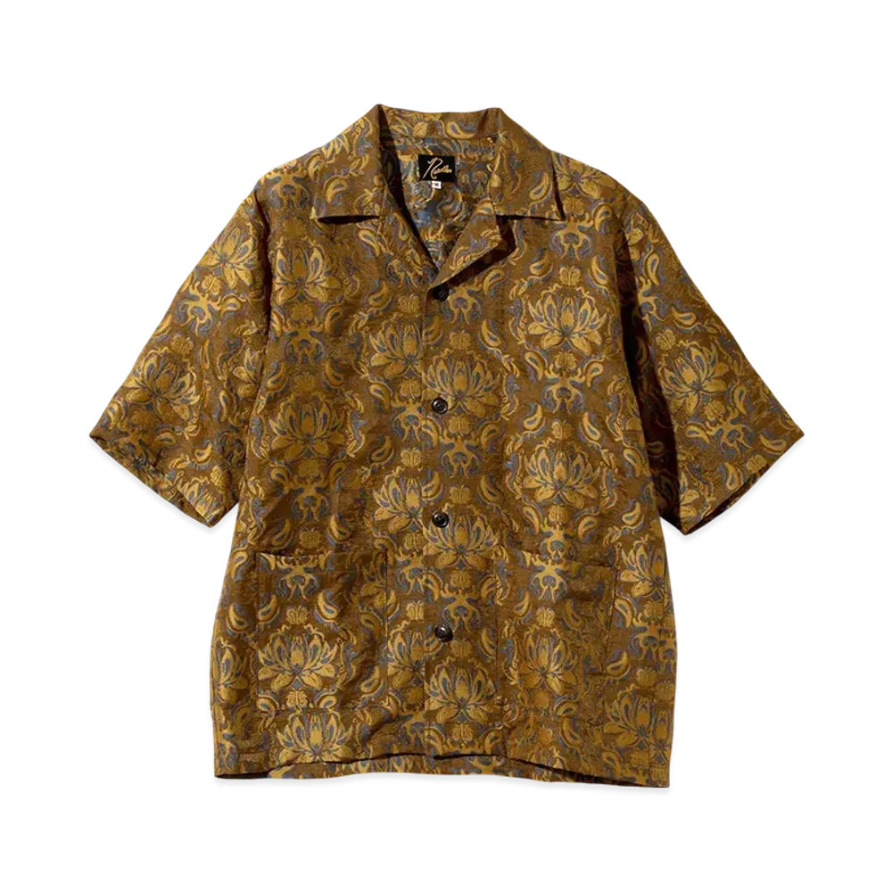 NEEDLES x KAE TANAKA Cabana Shirt KT Jacquard "Brown"
