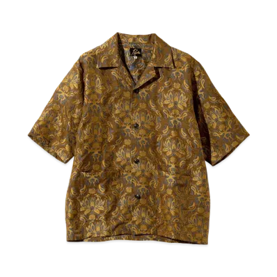 NEEDLES x KAE TANAKA Cabana Shirt KT Jacquard "Brown"