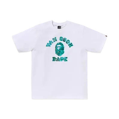 A BATHING APE x Van Gogh Museum College Tee "White"