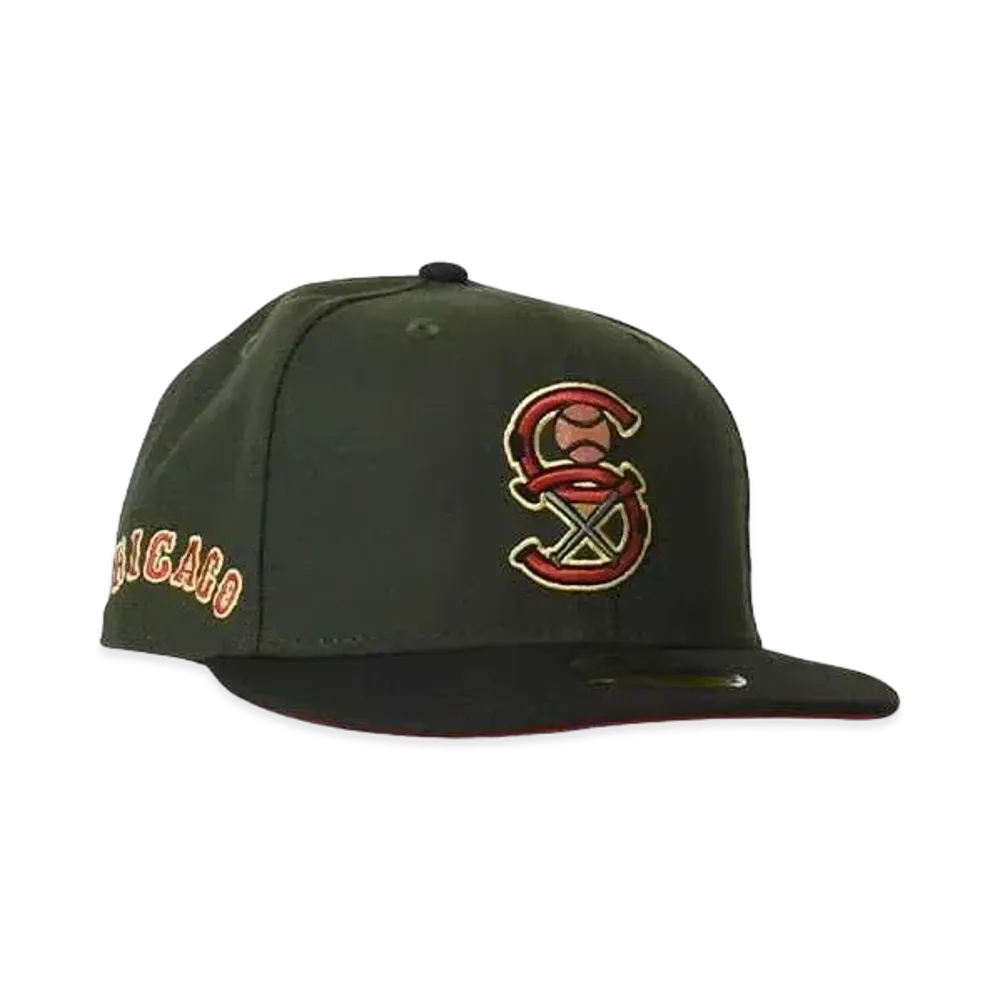 NEW ERA Chicago White Sox chicago patch "DARK MOSS×BLACK"