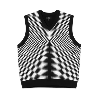 Stussy PSYCHEDELIC CHECK VEST "Black"