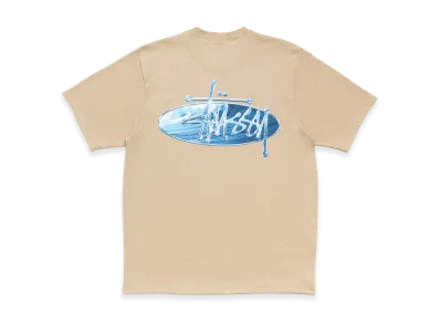 Stussy Wave Oval Tee "Khaki"