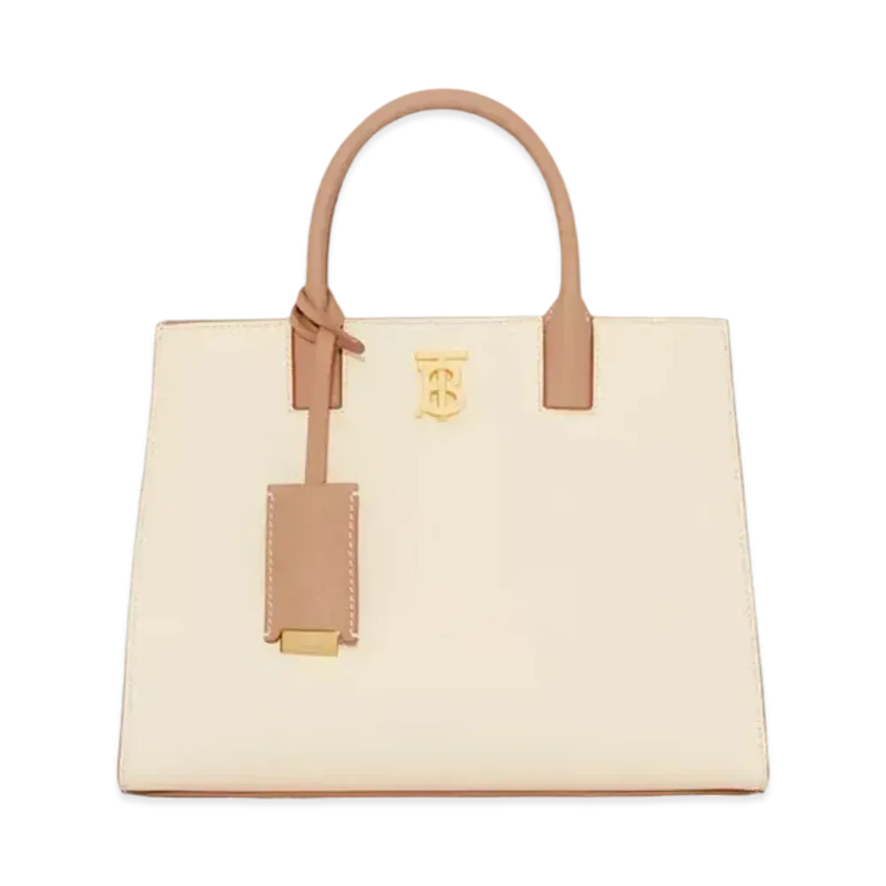Burberry Grainy Leather Mini Frances Bag "Camel/Archive Beige/Warm Tan"