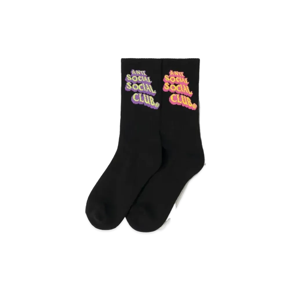 ANTI SOCIAL SOCIAL CLUB Pop Up Socks "Black"