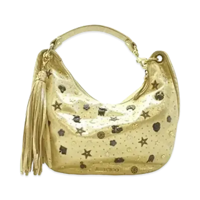 Jimmy Choo Zodiac Star Studs Large Hobo Shoulder Bag