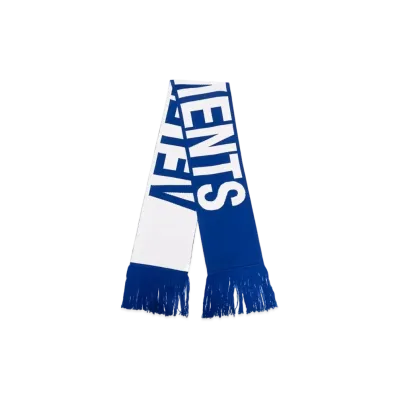 VETEMENTS Knit Scarf "Blue"