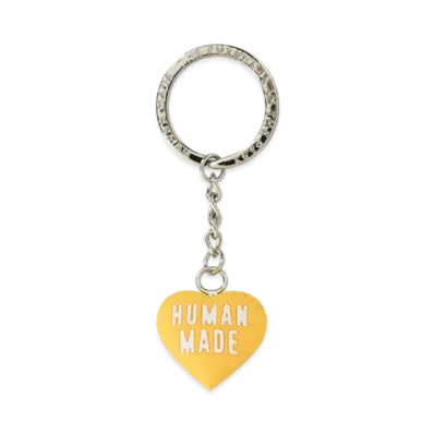HUMAN MADE Heart Rubber Key Chain "Yellow"