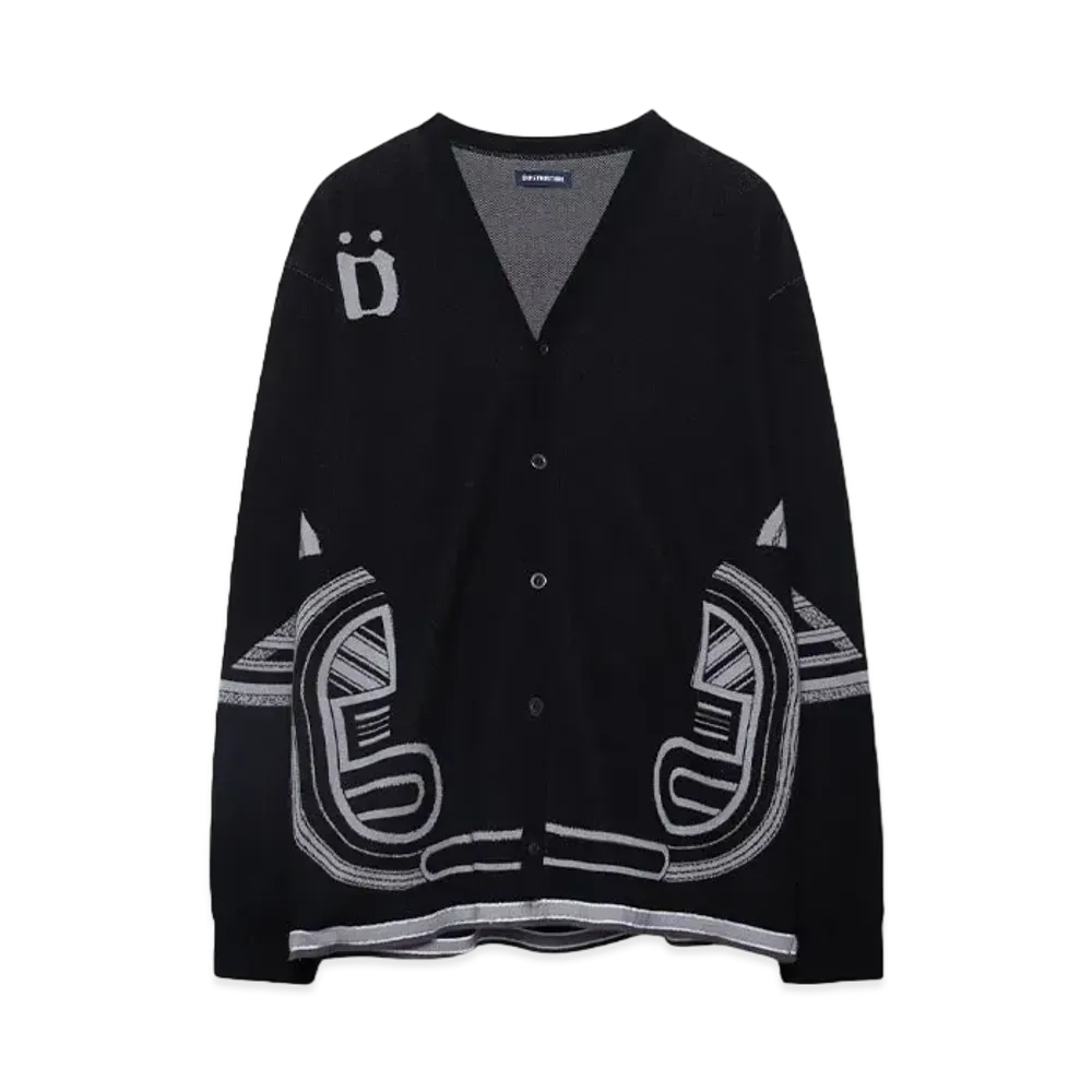 DUSTNATION GABBER CARDIGAN "BLACK"