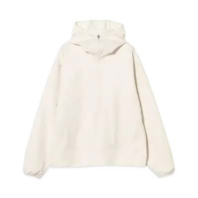 BEAMS Water-Repellent Raised Half-Zip Hoodie "Cement"