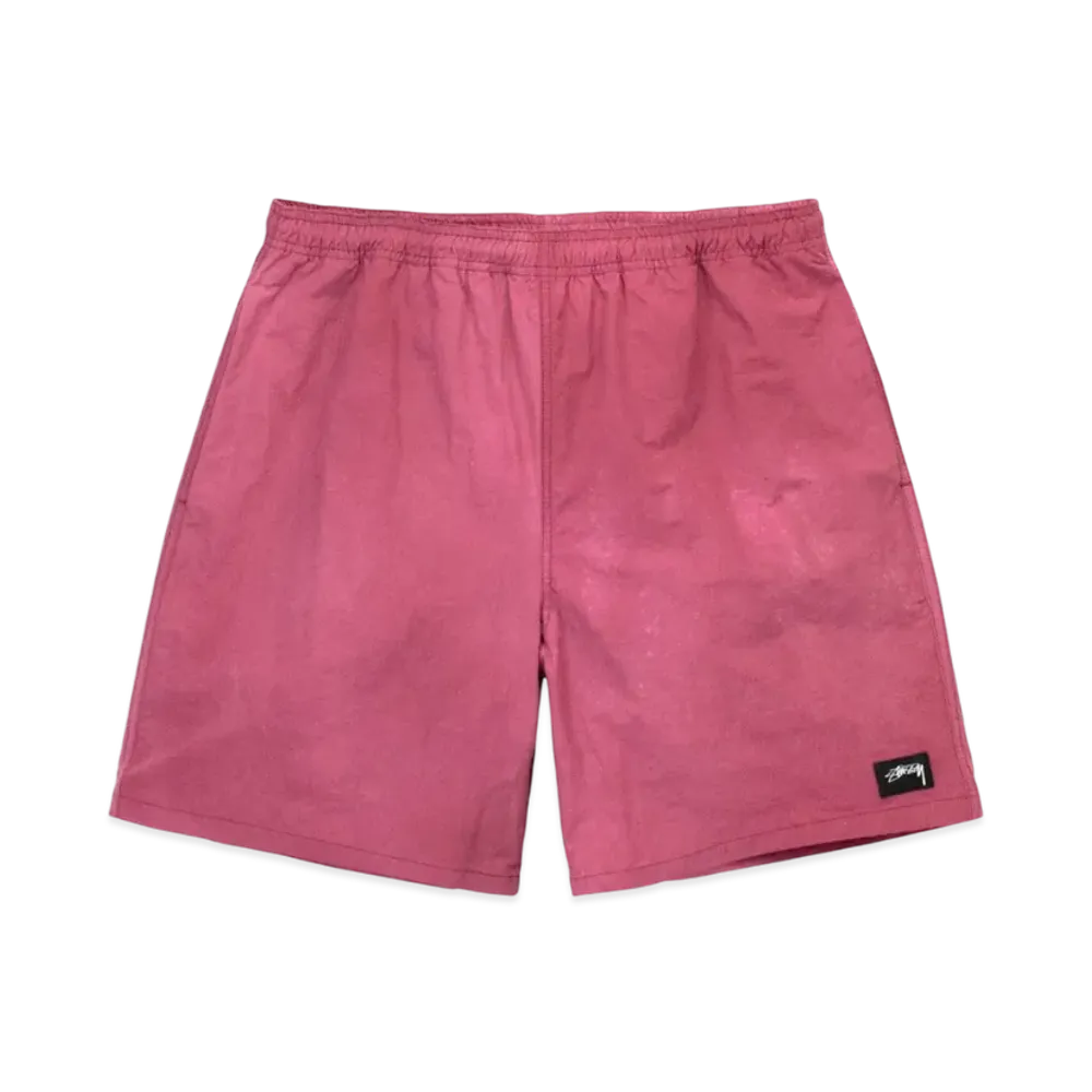 Stussy Wave Dye Nylon Shorts "Berry"