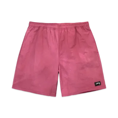 Stussy Wave Dye Nylon Shorts "Berry"