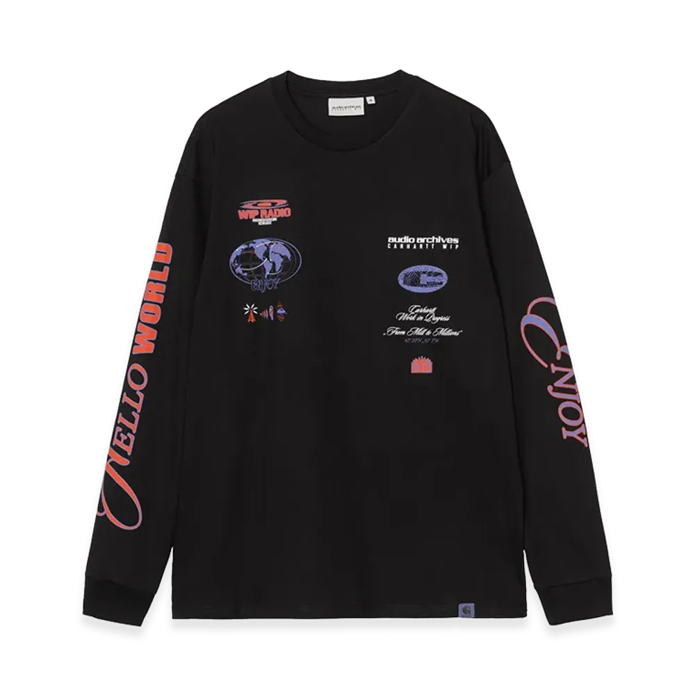 Carhartt WIP Audio Archives WIP L/S T-Shirt "Black"