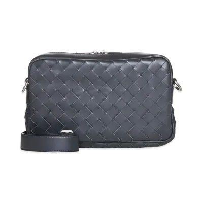Bottega Veneta Slate Leather Crossbody Bag "Grey"