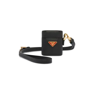 PRADA Saffiano Leather AirPods Case "Black/Red"