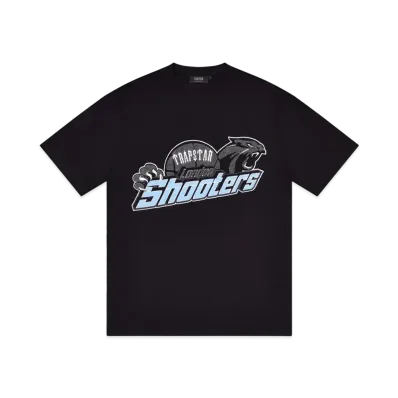 TRAPSTAR Shooters Chenille T-Shirt "Black/Blue"