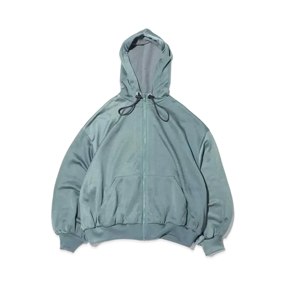 atmos pink x Riehata Logo Shishu Sweat Jersey Zip Parka "Blue"