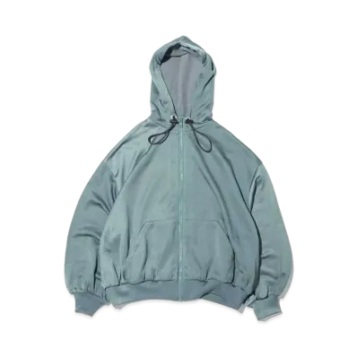 atmos pink x Riehata Logo Shishu Sweat Jersey Zip Parka "Blue"