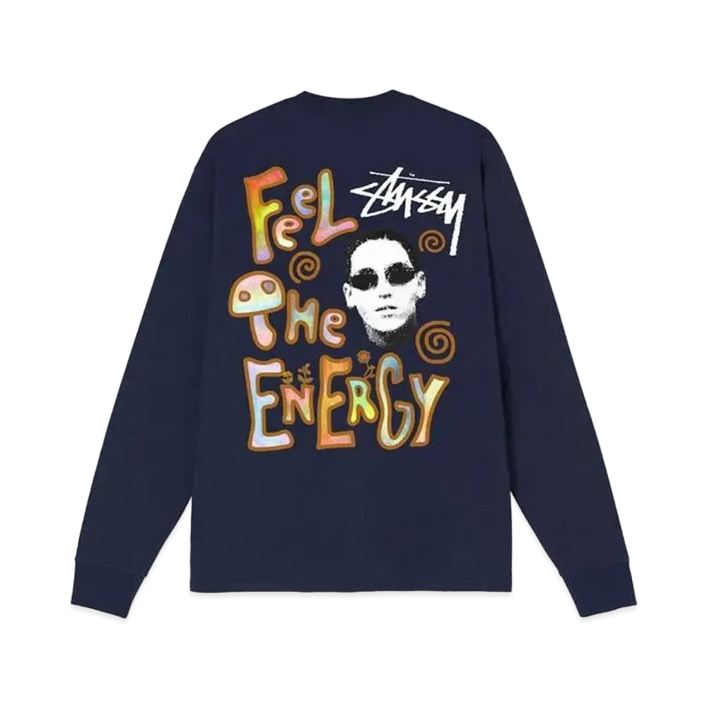 Stussy ENERGY LS TEE "Navy"