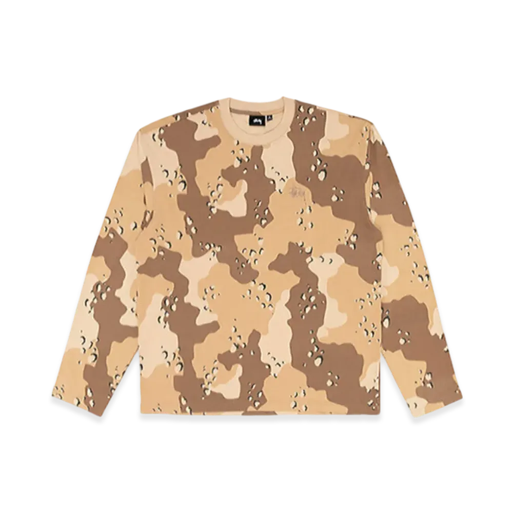 Stussy Heavy Washed LS Crew "Desert Camo"
