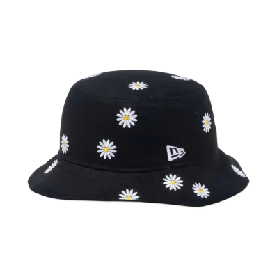 NEW ERA Bucket 01 Flower Embroidery "Black"