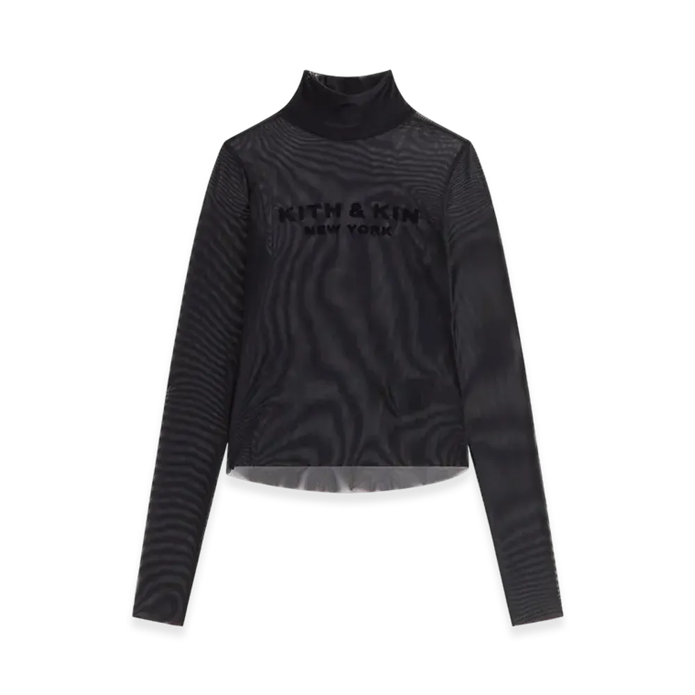 Kith Women Amina Mesh Turtleneck "Black"