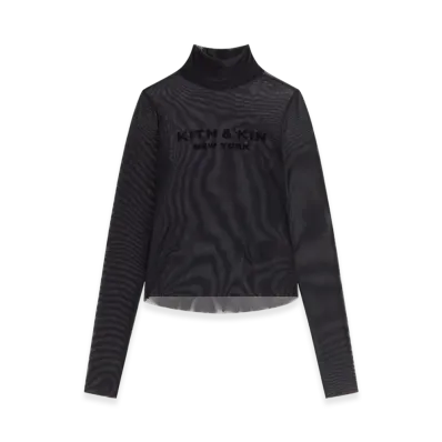 Kith Women Amina Mesh Turtleneck "Black"