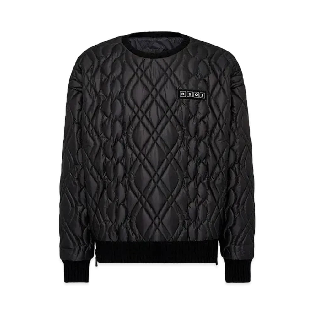 Dsquared2 Hybrid Quilted Sweatshirt "Black"