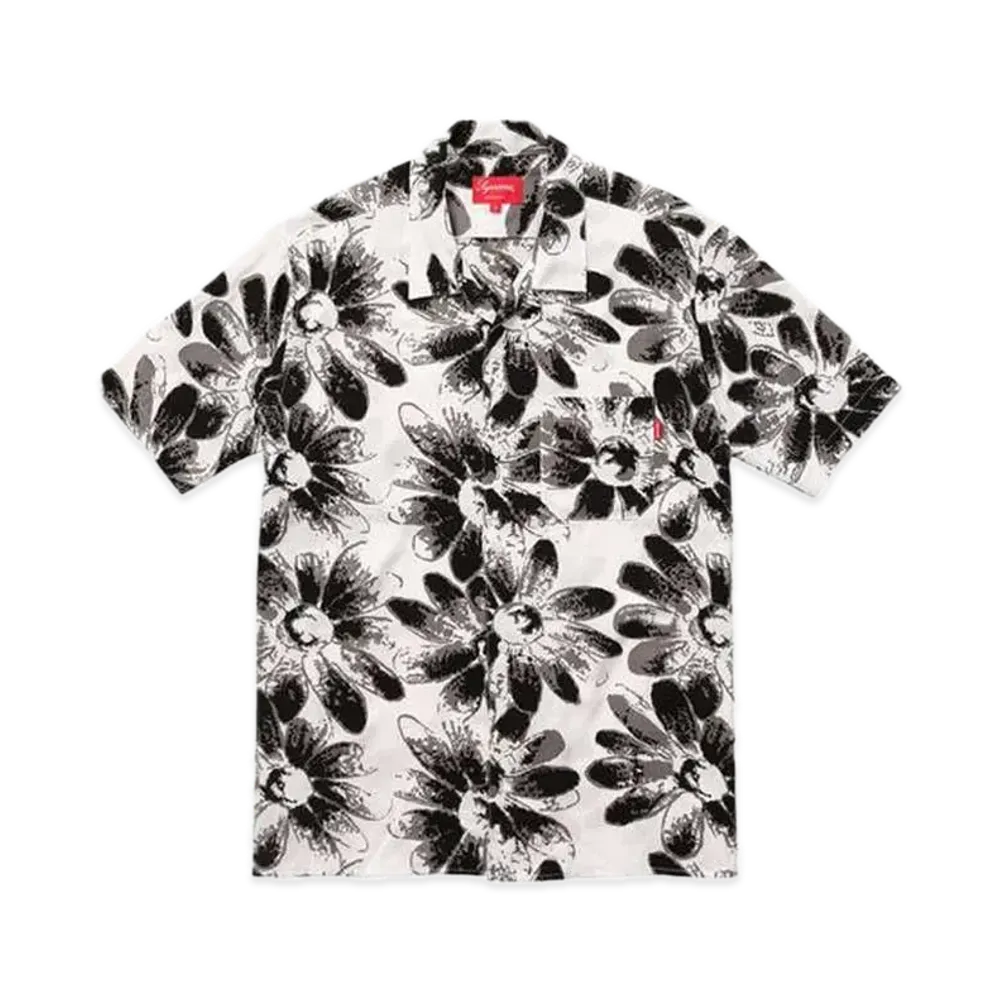 Supreme Daisy Rayon Shirt "Black/White"